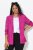 Ulla Popken 830767 Blazer met crinkle-structuur Magenta - Blazers - Blazers in grote maten voor dames