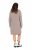 Ulla Popken 831589 Gebreide jurk met lange mouwen en col Grijs - Gebreide jurken - 