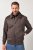 JP1880 Bomber Jacket Faux Leather Dark Brown - Jassen - Grote Maten Herenjassen