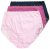Ulla Popken 831866 Slips met hoge taille en kant 3-pack Donkerblauw - Slips - 