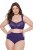 Ulla Popken 831866 Slips met hoge taille en kant 3-pack Koningsblauw - Slips - 