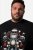 Men+ 148 T-shirt bellyfit Kerstman op motor Zwart - T-shirts - Grote Maten T-shirts Heren
