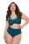 Ulla Popken 832864 Strings met kant Petrol - Slips - 
