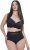 Ulla Popken 832874 Slips met hoge taille en kant 3-pack Bruin - Slips - 