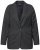Ulla Popken 832935 Visgraatblazer met metallic glans Grijs - Blazers - Blazers in grote maten voor dames