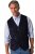 Boston Park 952 Corduroy gilet met gebreide rug Donkerblauw - Pakken - Grote Maten Kostuum Heren