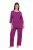 Ulla Popken 833660 Pyjama Violet - Pyjama's en Loungewear - 
