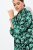Ulla Popken 834191 Bedrukte blousejurk Zwart - Blousejurken - 