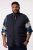 Men+ 464 Bodywarmer gewatteerd met collegekraag Donkerblauw - Jassen - Grote Maten Herenjassen