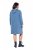Ulla Popken 834536 Sweatjurk met capuchon Denimblauw - Sweatjurken - 