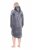 Ulla Popken 834550 Jurk met lange mouwen en capuchon Antraciet - Sweatjurken - 