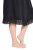 Ulla Popken 834837 Kimono badjas met kant Zwart - Ochtendjassen & badjassen - 