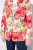 Ulla Popken 835230 Katoenen blazer met bloemen Rood - Blazers - Blazers in grote maten voor dames
