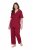 Ulla Popken 835397 Pyjama met korte mouwen en overhemdkraag Lila - Pyjama's en Loungewear - 
