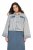 Ulla Popken 835486 Spijkerjas met wijde mouwen Denimblauw - Jassen - Damesjassen in grote maten