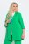 Ulla Popken 836165 Lange blazer met driekwartmouwen Groen - Blazers - Blazers in grote maten voor dames