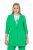 Ulla Popken 836165 Lange blazer met driekwartmouwen Groen - Blazers - Blazers in grote maten voor dames