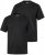 Men+ 299 T-shirt V-hals Zwart set van 2 - T-shirts - Grote Maten T-shirts Heren