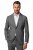 JP1880 Rimini Flexnamic Gestreept jersey colbert Donkergrijs - Pakken - Grote Maten Kostuum Heren