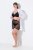 Ulla Popken 836805 Gestippelde anti-schuur shorts Zwart - Anti-schuur shorts - 