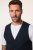 JP1880 New York Flexnamic Jersey gilet Donkerblauw - Pakken - Grote Maten Kostuum Heren
