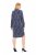 Ulla Popken 837069 Gebloemde jurk Donkerblauw - Midi jurken - Midi jurken in grote maten