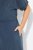 Ulla Popken 837403 Jersey jurk met korte mouwen Donkerblauw - Jersey jurken - 