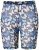 Ulla Popken 837676 Bedrukte anti-schuur shorts Zwart - Anti-schuur shorts - 