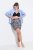Ulla Popken 837676 Bedrukte anti-schuur shorts Zwart - Anti-schuur shorts - 