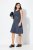 Ulla Popken 837874 Mouwloze jersey jurk Donkerblauw - Jersey jurken - 