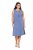 Ulla Popken 837874 Mouwloze jersey jurk Blauw - Jersey jurken - 