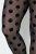 Ulla Popken 837949 Bedrukte panty legging Zwart - Panty's & sokken - 