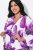 Ulla Popken 838105 Open vest met strik Violet - Vesten - Vesten in grote maten voor dames