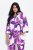 Ulla Popken 838105 Open vest met strik Violet - Vesten - Vesten in grote maten voor dames