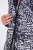 Ulla Popken 838435 Lang gewatteerd vest met print Zwart - Bodywarmers - 