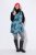 Ulla Popken 838435 Lang gewatteerd vest met print Grijsgroen - Bodywarmers - 