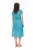 Ulla Popken 838483 Jurk met dierenprint Turquoise - Zomerjurken - Zomerjurken in grote maten