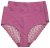Ulla Popken 838675 Slips met hoge taille Donkerpaars - Slips - 