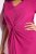 Ulla Popken 838765 Jersey jurk met korte mouwen en V-hals Roze - Kleedjes - Jurken in alle maten