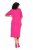 Ulla Popken 838765 Jersey jurk met korte mouwen en V-hals Roze - Kleedjes - Jurken in alle maten