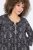 Ulla Popken 839518 Jurk met dierenprint en driekwartmouwen Antraciet - Maxi jurken - Maxi jurken in grote maten