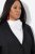 Ulla Popken 839843 Geplisseerde blazer Zwart - Blazers - Blazers in grote maten voor dames