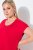 Ulla Popken 839896 Jersey jurk met strass Roze - Avondjurken - Avondjurken in grote maten