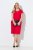 Ulla Popken 839896 Jersey jurk met strass Roze - Avondjurken - Avondjurken in grote maten