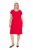 Ulla Popken 839896 Jersey jurk met strass Roze - Avondjurken - Avondjurken in grote maten