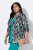 Ulla Popken 839961 Blazer met print van linnenmix Zwart - Blazers - Blazers in grote maten voor dames