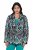 Ulla Popken 839961 Blazer met print van linnenmix Zwart - Blazers - Blazers in grote maten voor dames