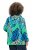 Ulla Popken 840024 Regenjas met dierenprint Mintgroen - Regenkleding - 