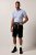 JP1880 Shirt Traditional Short Sleeve Checked Light Blue - Overhemden - Overhemden Grote Maten Heren