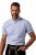 JP1880 Shirt Traditional Short Sleeve Checked Light Blue - Overhemden - Overhemden Grote Maten Heren